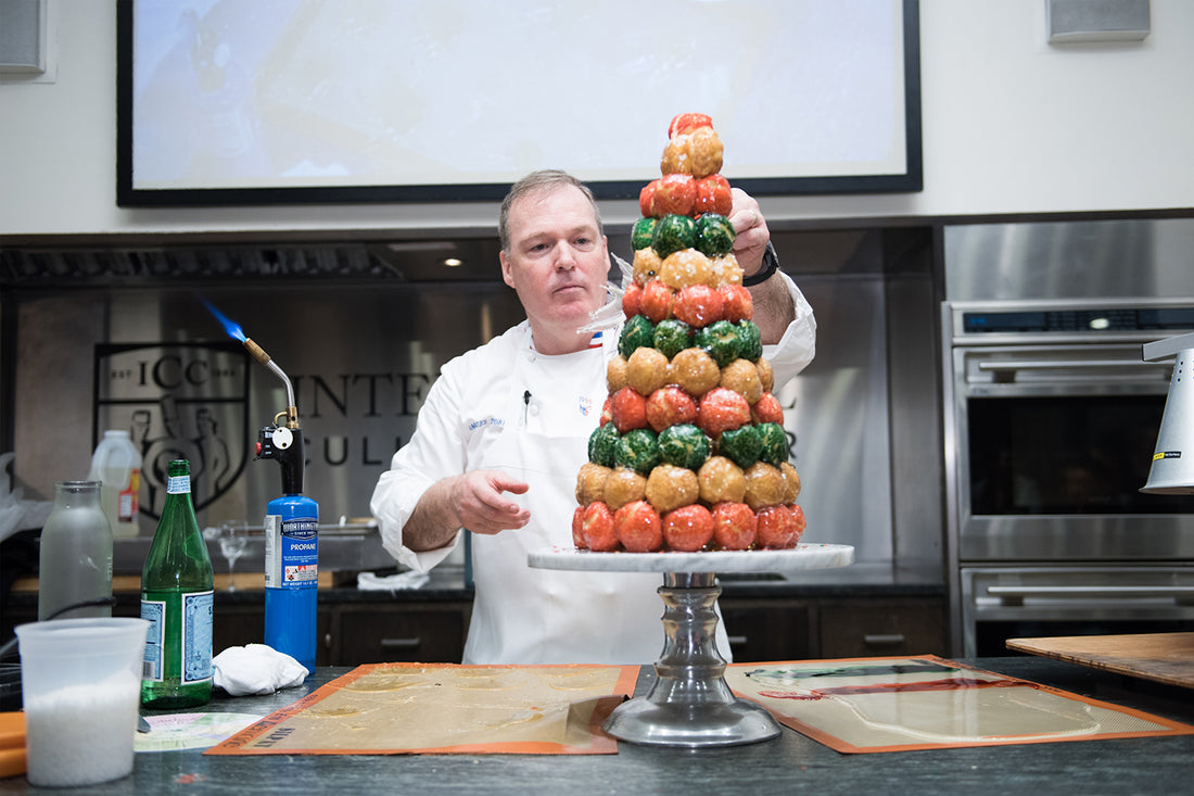 Christmas Tree Croquembouche Demo