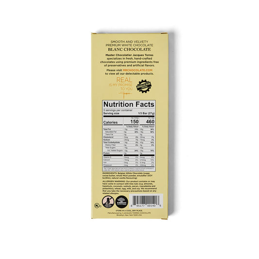 White Chocolate Blanc Bar Nutrition