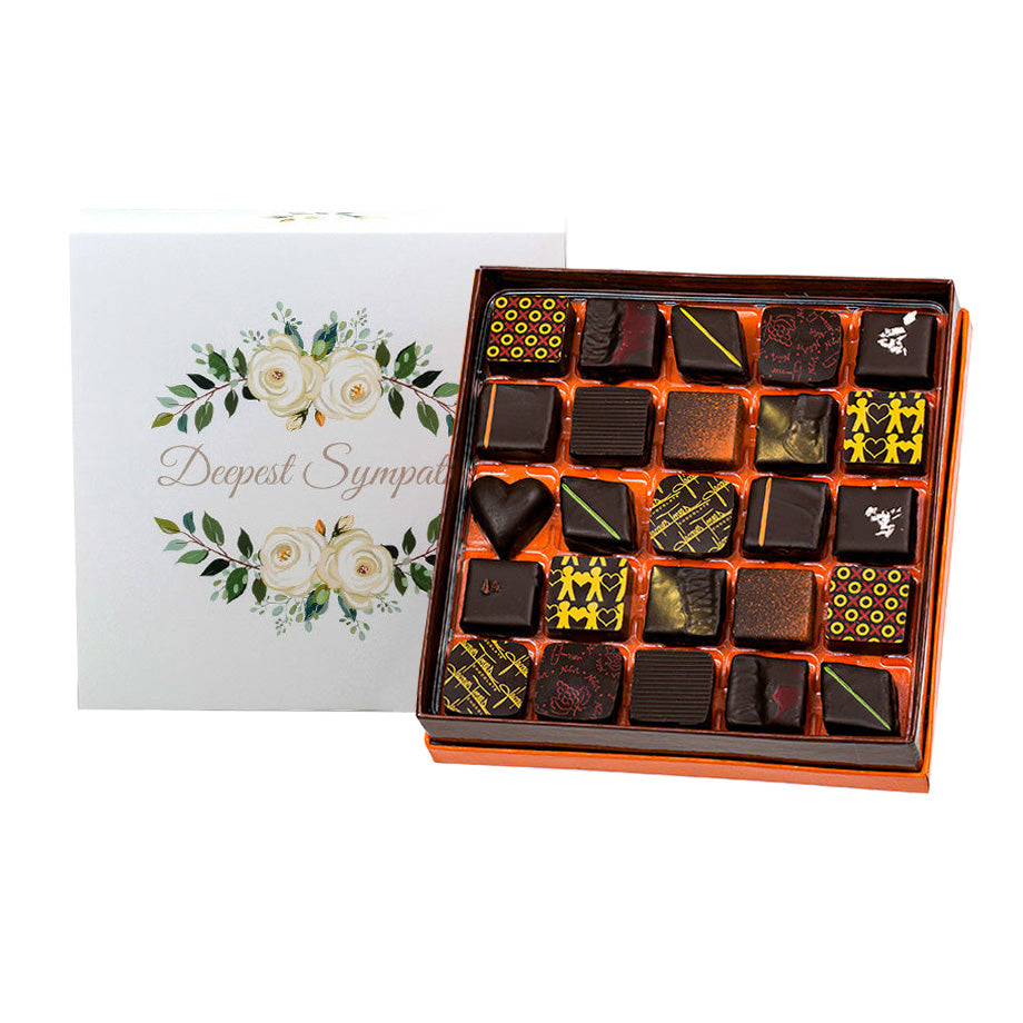 Dark Chocolate Bonbons with Sympathy Sleeve
