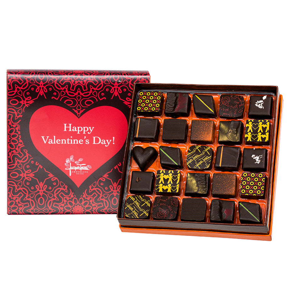 Dark Chocolate Bonbons with Valentine's Day Sleeve 25 piece