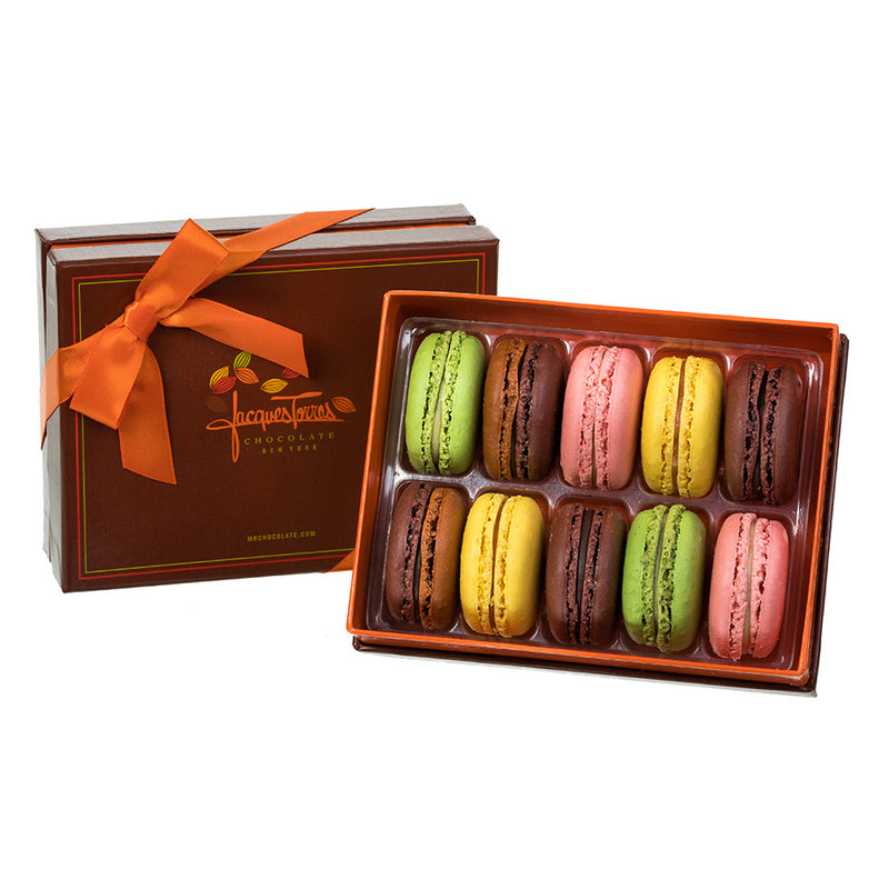 French Macarons 10pc Box by Jacques Torres Chocolate