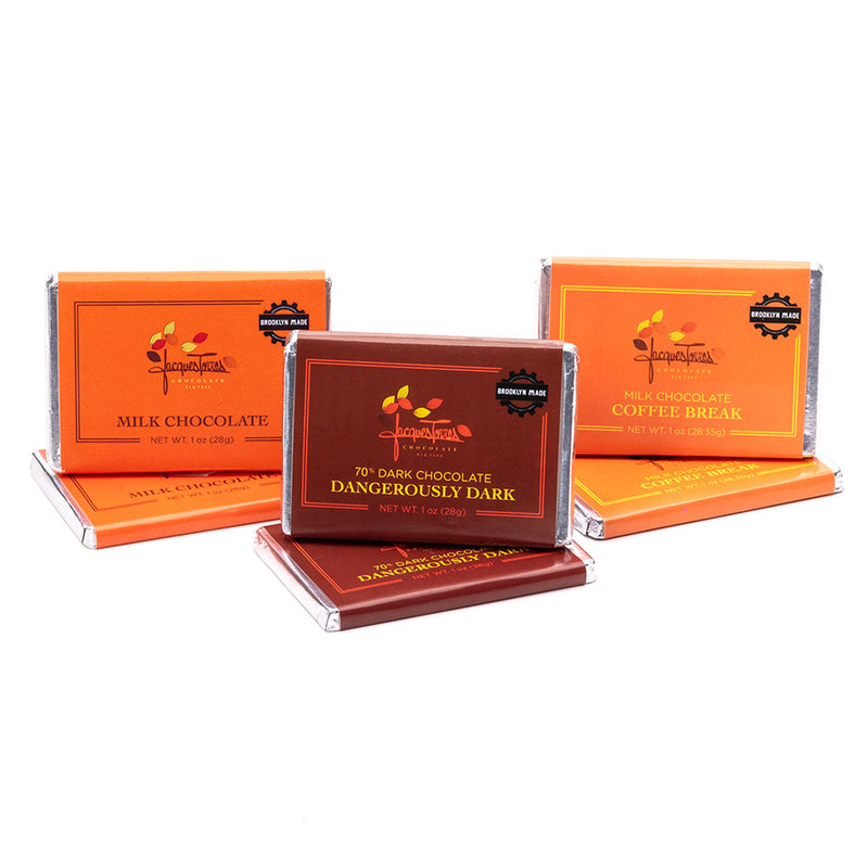 Jacques Torres Chocolate Mini Bars - 1 ounce