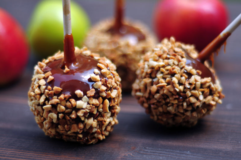 Caramel Apples with nuts