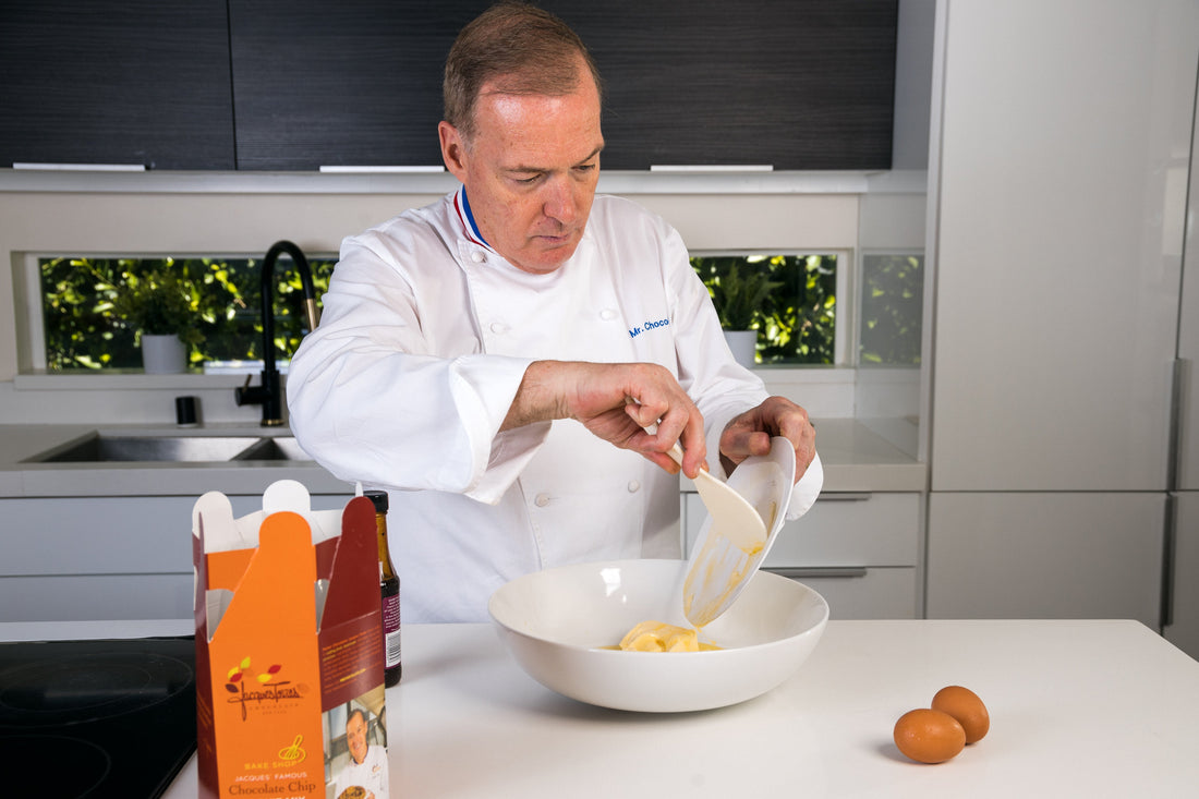 Chef Jacques making cookies