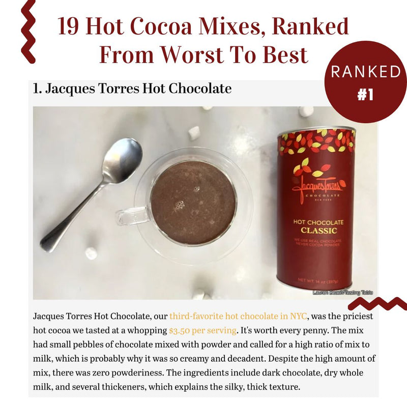 Hot Chocolate ranked #1 by Tasting Table