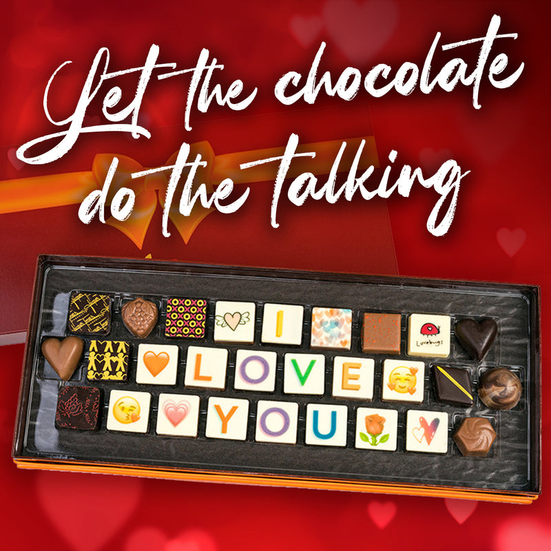 Edible Chocolate Message I Love You
