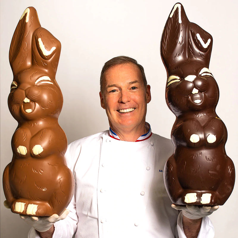 Giant Chocolate Bunnies and Roosters mean it’s Easter season!