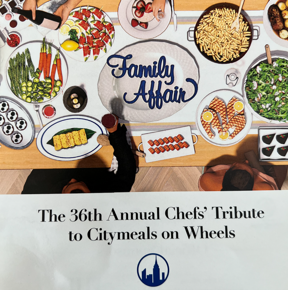 Citymeals Family Affair with food on table