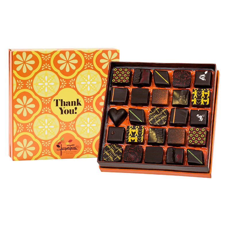 Dark Chocolate Bonbons With Thank You Sleeve 25pc