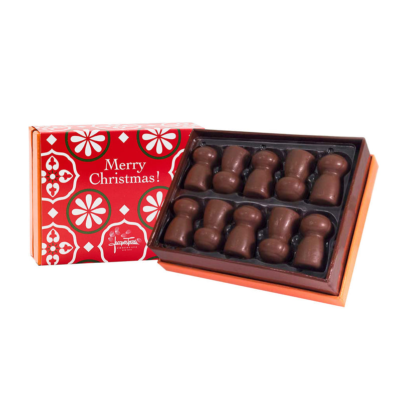 Taittinger Champagne Truffles 10pc Box with Merry Christmas Sleeve