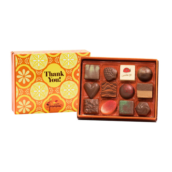 Milk Chocolates with Thank You Sleeve | Jacques Torres Chocolate