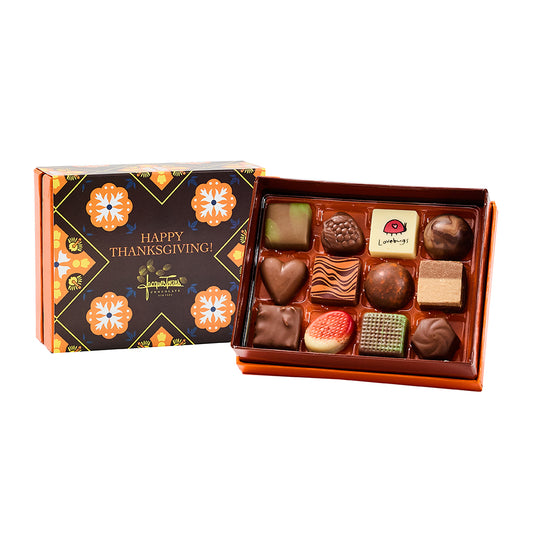 Milk Chocolate Bonbons with Thanksgiving Sleeve