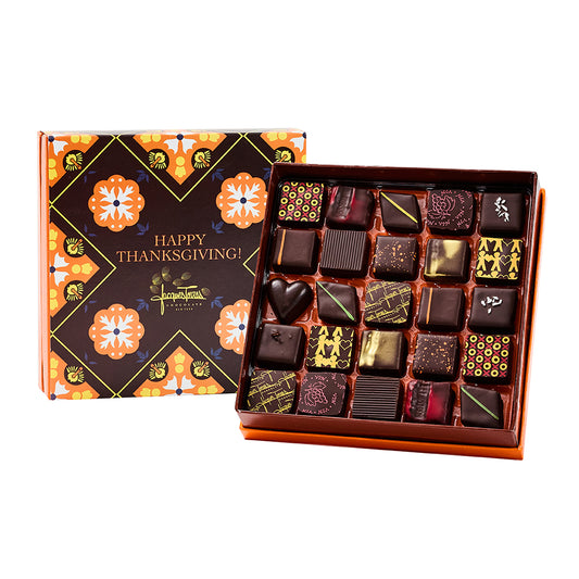 Dark Chocolate Bonbons With Thanksgiving Sleeve 25pc