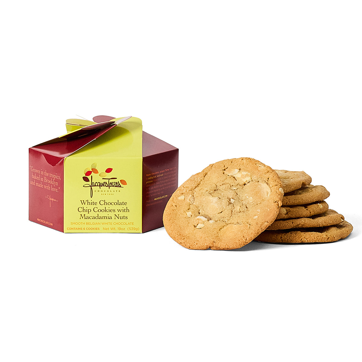 White Chocolate Chip Cookies with Macadamia Nuts with Box