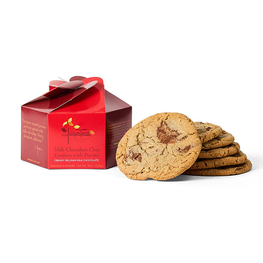Milk Chocolate Chip Cookies with Pecans with Box