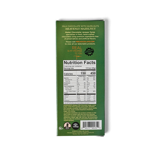 Heavenly Hazelnut Chocolate Bar Nutritional Guide
