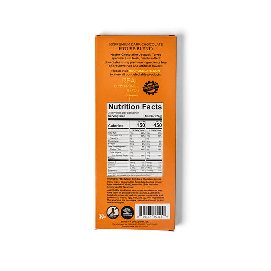60% House Blend Bar Nutrition