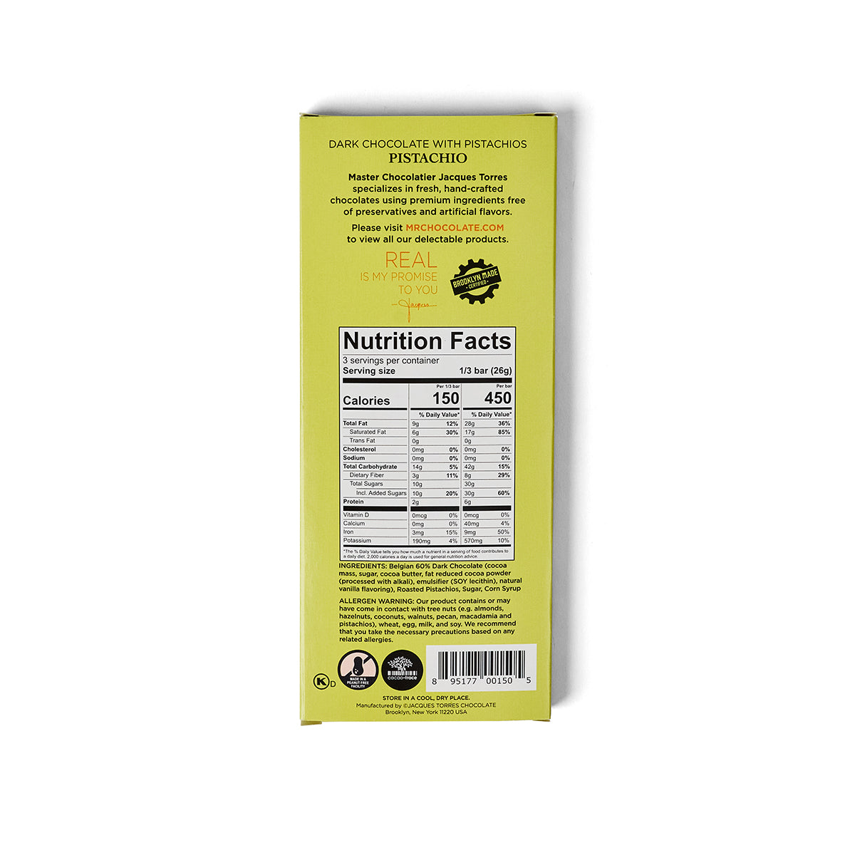 Pistachio Bar Nutrition Facts