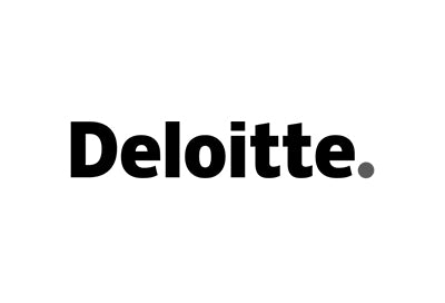 Deloitte logo, black on white