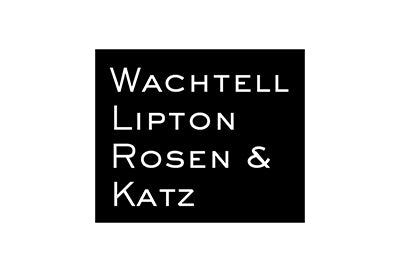 Wachtell Lipton Rosen & Katz logo white on black