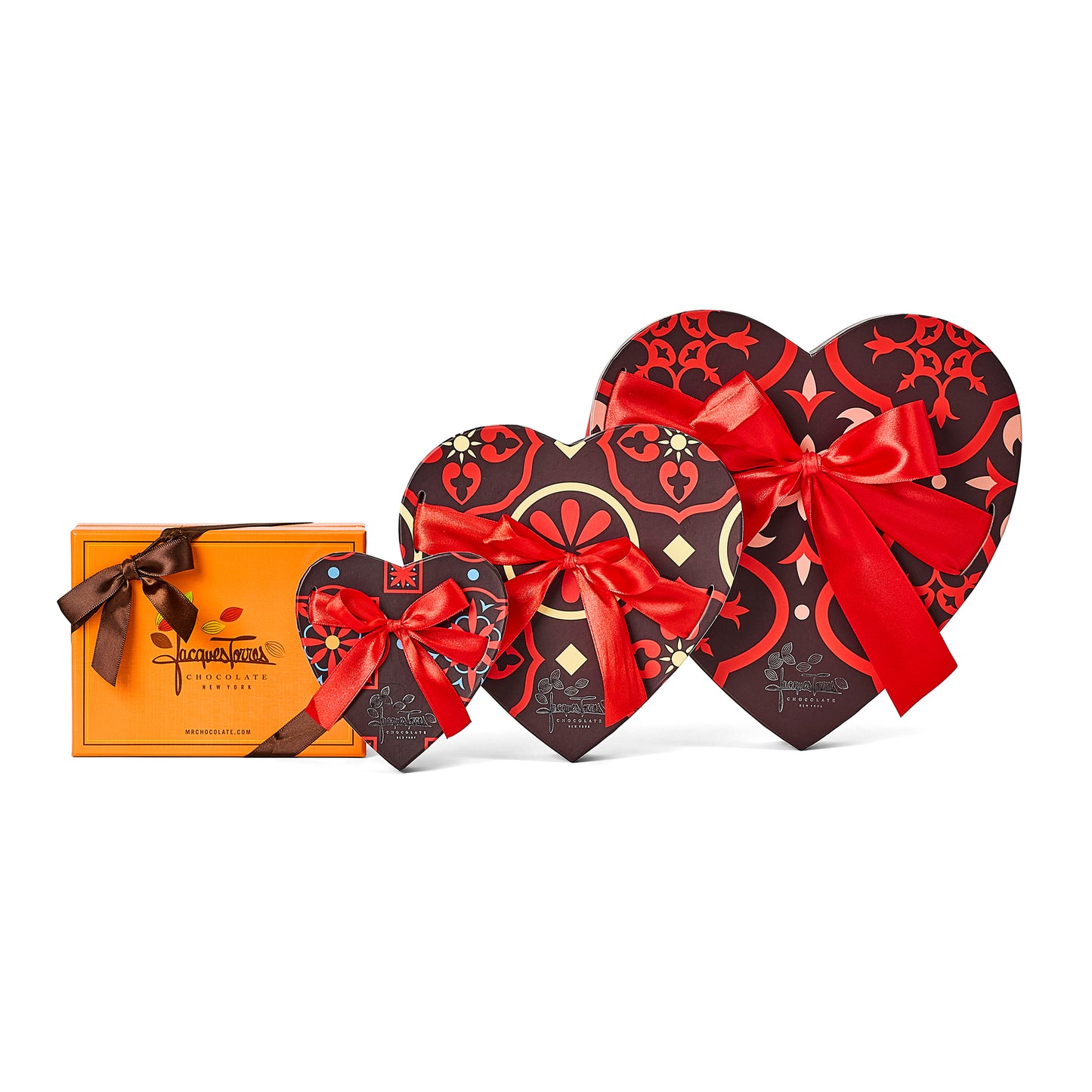Full of Love Bundle with Heart-shaped chocolate boxes 