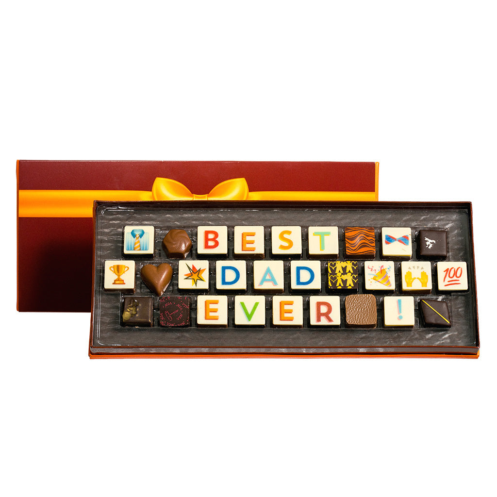Best Dad Ever Chocolate Message