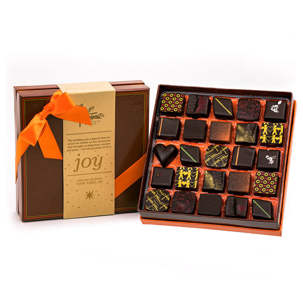 Dark Chocolate Bonbons with Gold Joy Sleeve