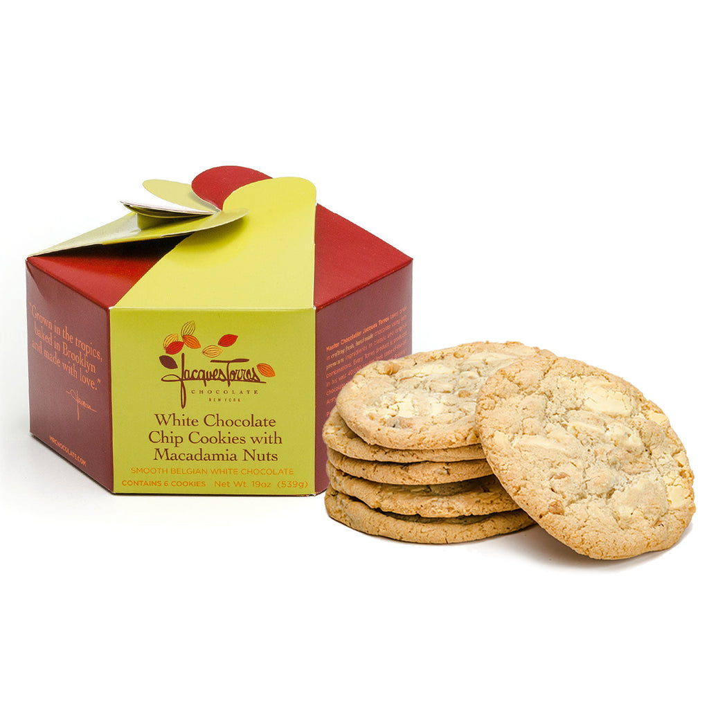 White Chocolate Macadamia Cookies with Box