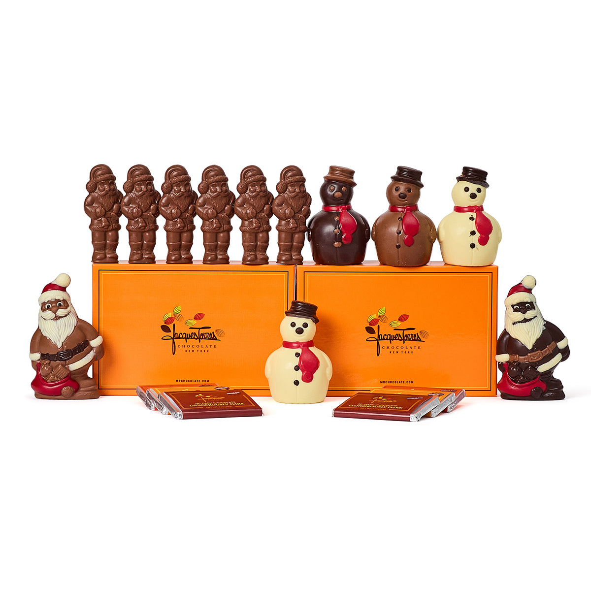Stocking Stuffer Bundle with chocolate santas, snowmen and mini bars
