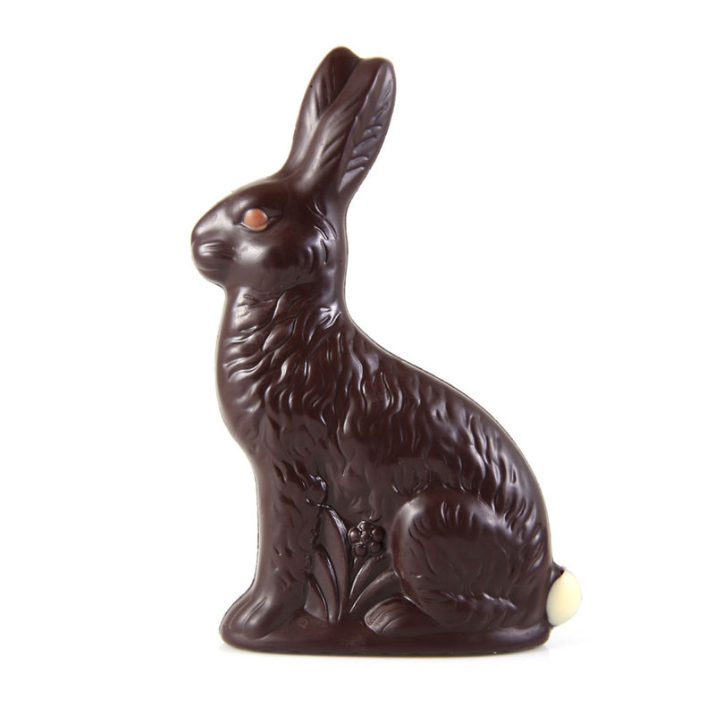 Sitting Chocolate Easter Bunny - Dark