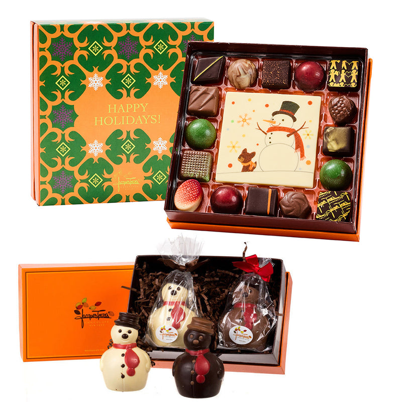 Let it Snow Chocolate Snowman and Bonbons Bundle