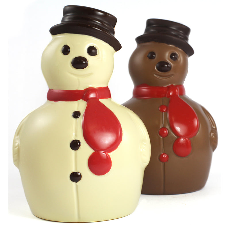 Large White or Milk Chocolate Snowman