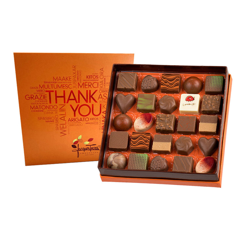 Milk Chocolate Bonbons with Thank You Sleeve