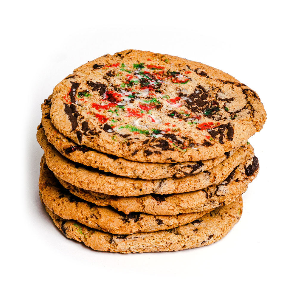 Jacques’ Famous Chocolate Chip Cookies with Crushed Candy Cane