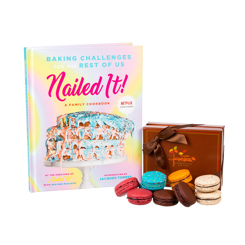 Nailed It!: Baking Challenges Signed Cookbook and Celebration Macarons Gift Bundle