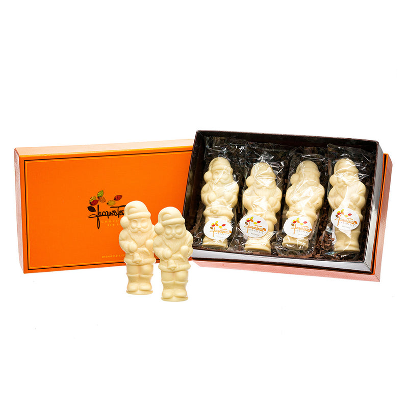 White Chocolate Tiny Santa Gift Box 