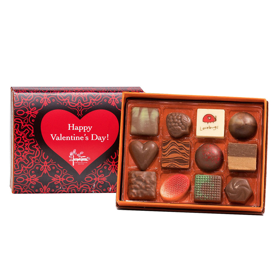 Milk Chocolate Bonbons with Valentine’s Day Sleeve 12 piece