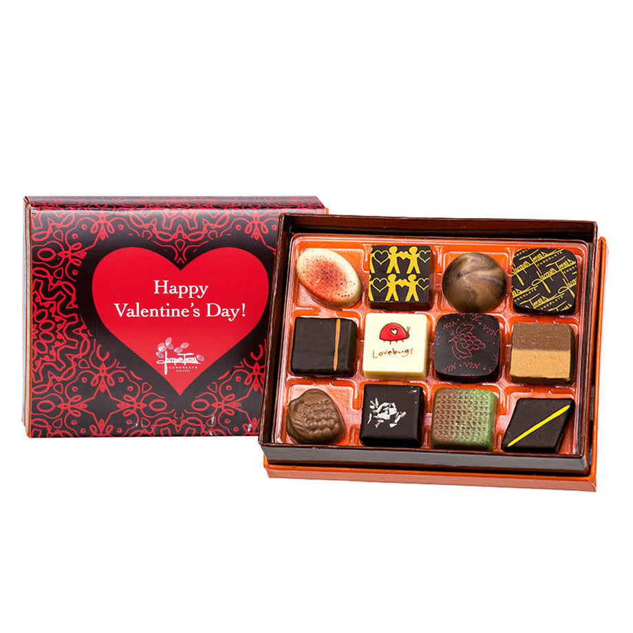 Assorted Bonbons with Valentines Sleeve 12 piece