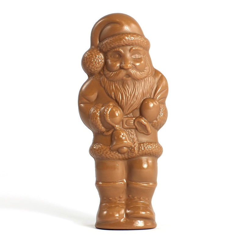 Close up of Tiny Santa in Milk Chocolate by Jacques Torres