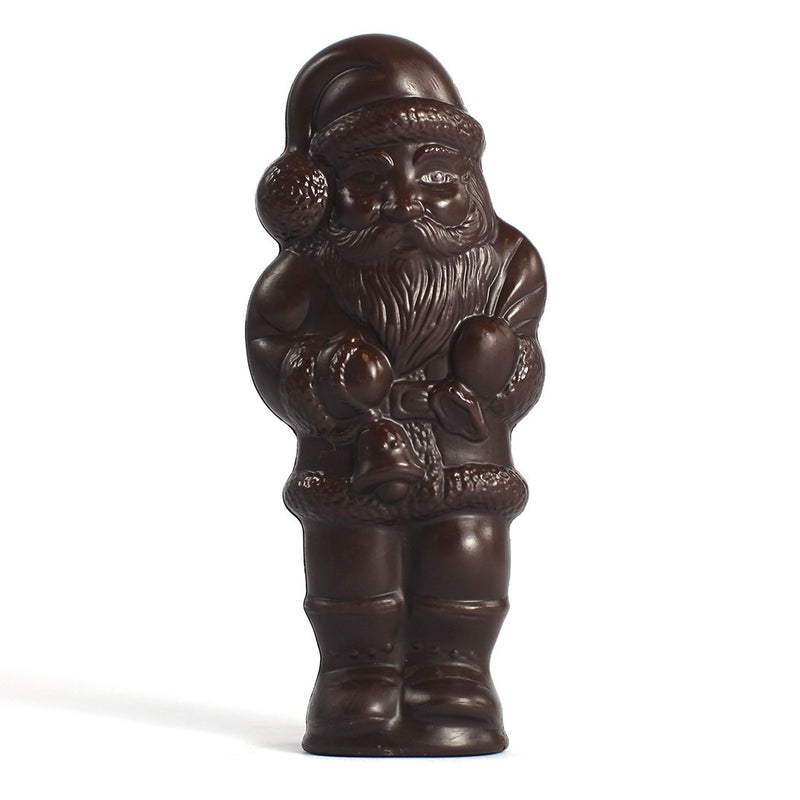 Close up of Tiny Santa in Dark Chocolate by Jacques Torres