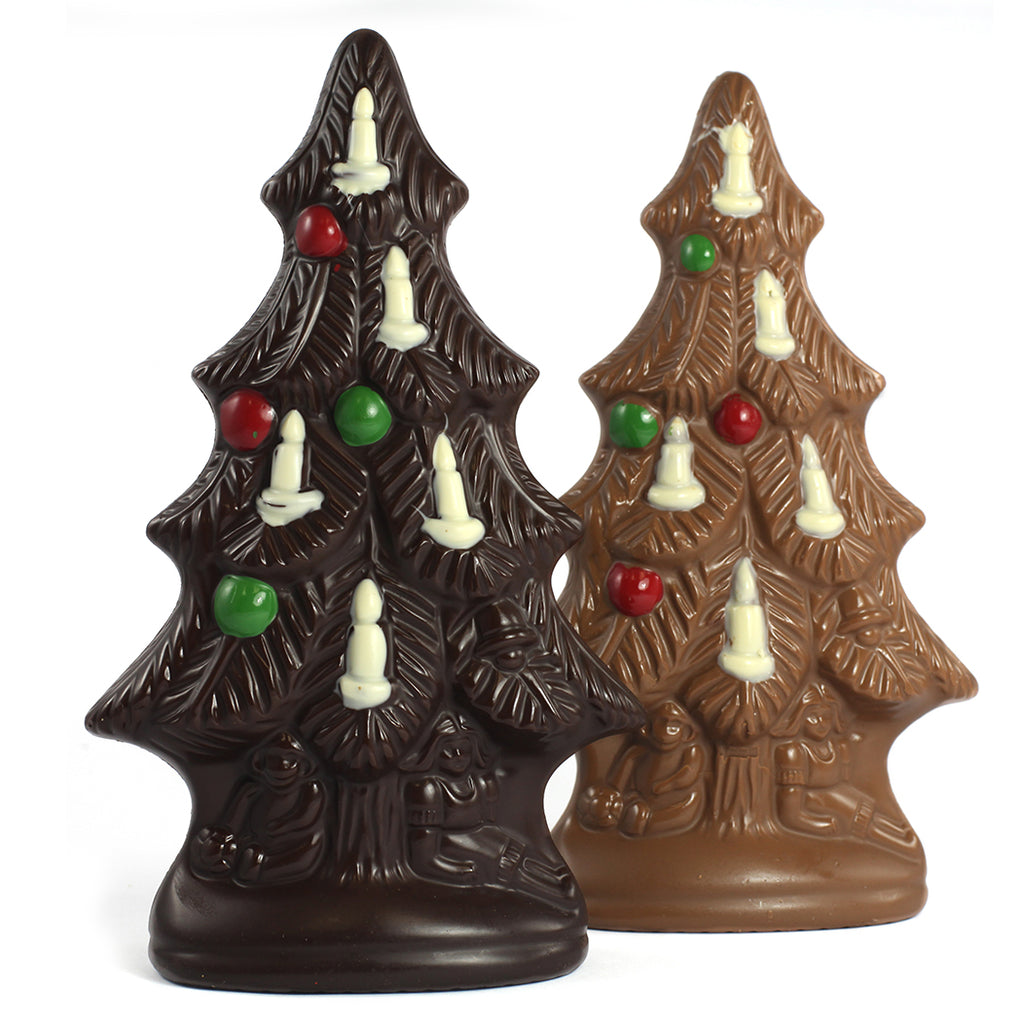 Large Chocolate Christmas Tree in Milk or Dark by Jacques Torres