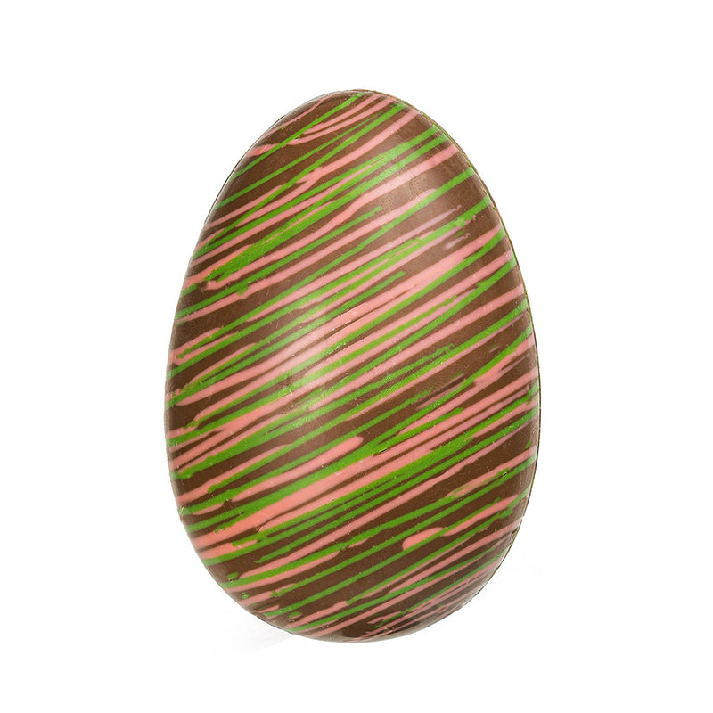 Close up of milk chocolate Classic Easter Egg - 4.5 inches - Jacques Torres Chocolate