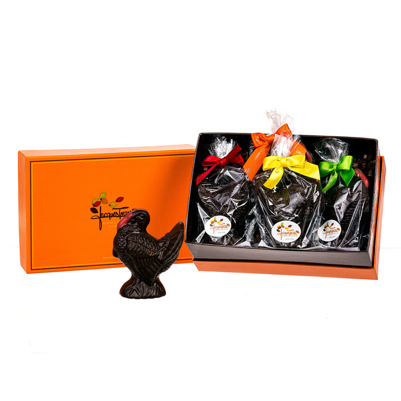 Dark Chocolate Turkey Gift Box (Box of 5)